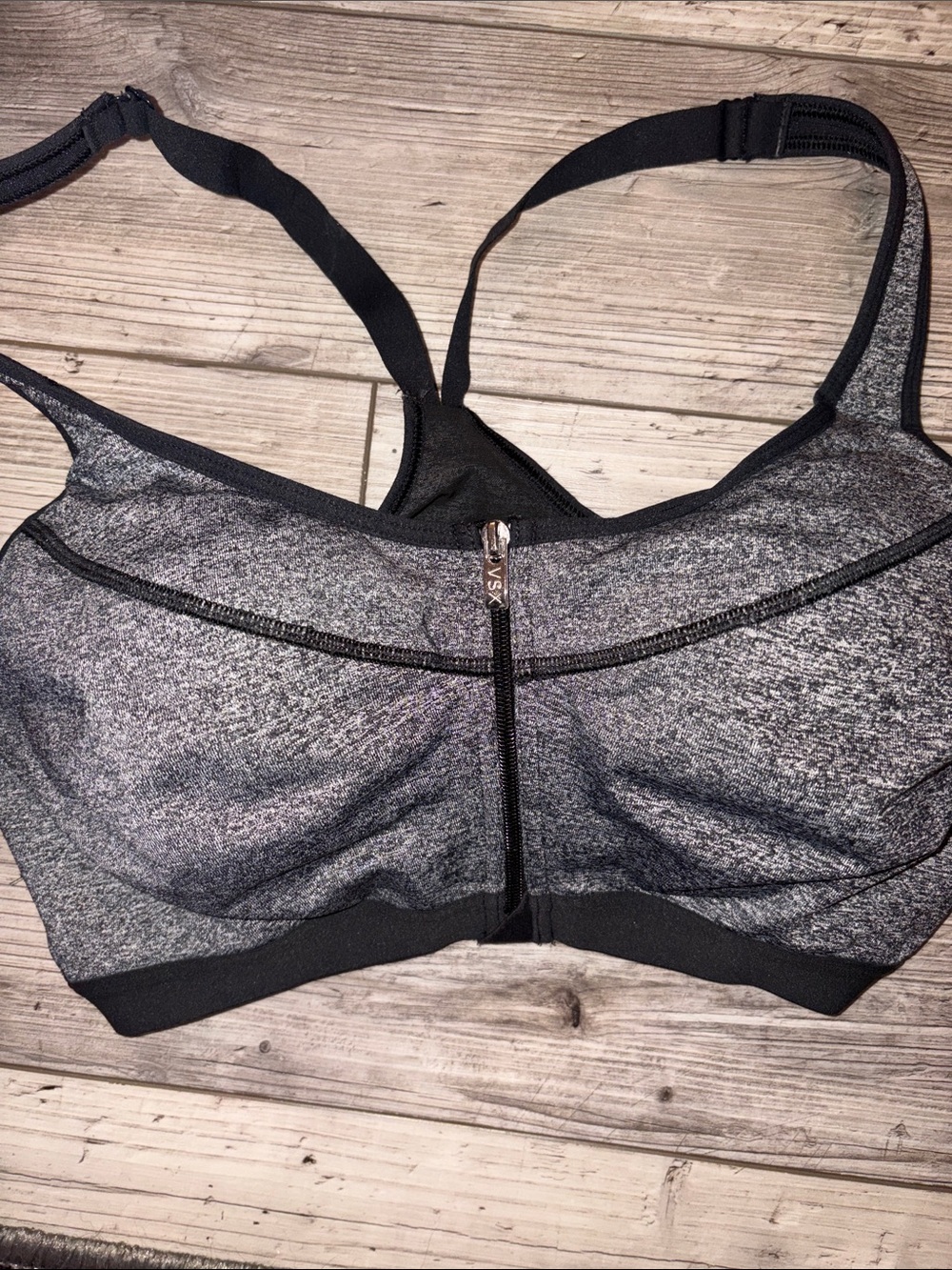 Victoria secret sport Gray Front-Zip Sports Bra 38C
